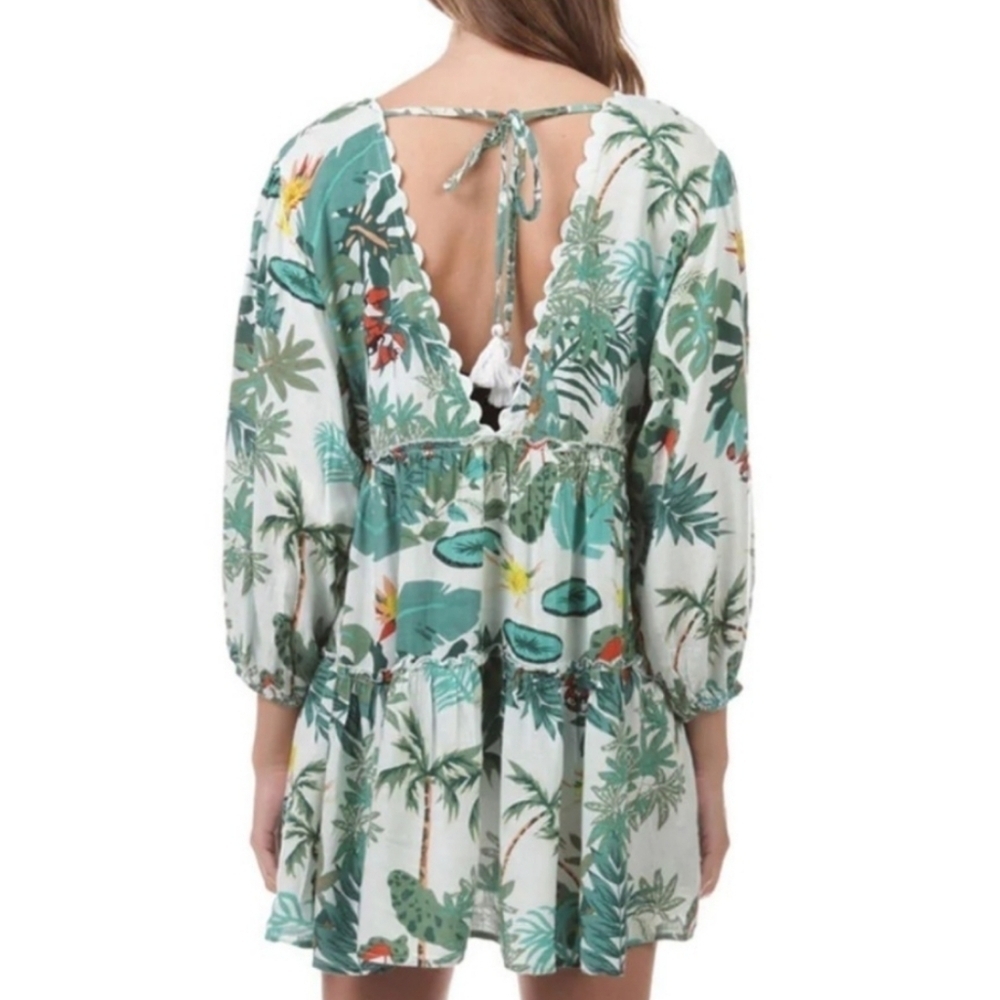 NWT Blue Island Swim Coverup Dress Size M